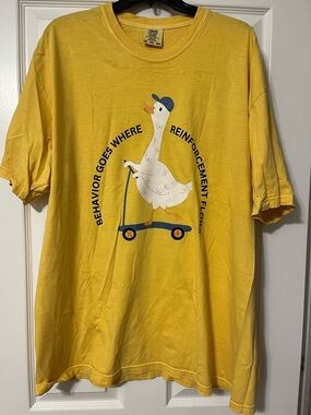 ABA Comfort Colors Yellow Tee with Duck Graphic